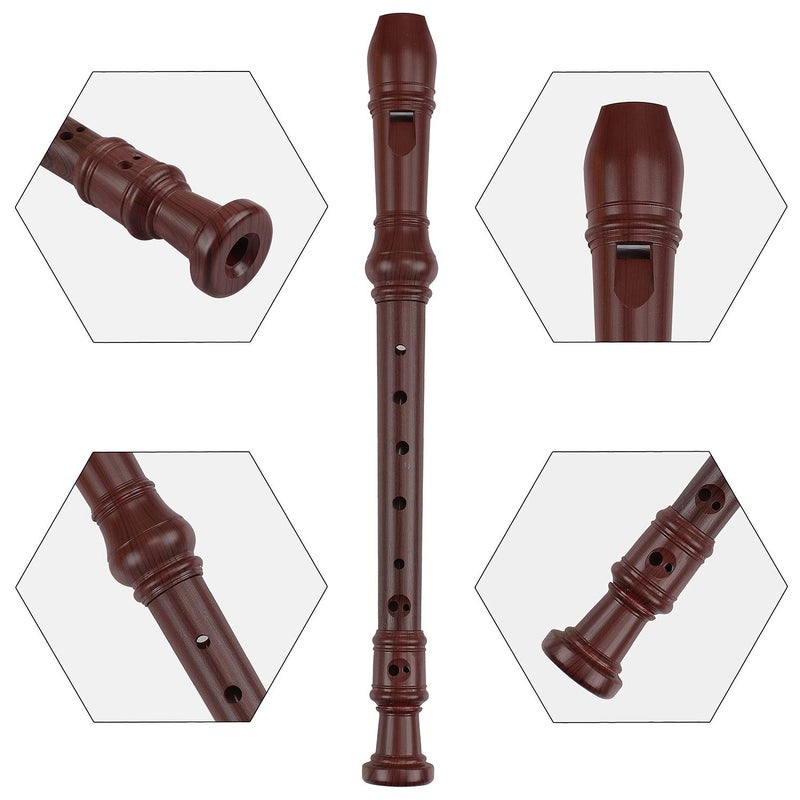 EastyGold Recorder 8 Hole Treble Flute Descant Flauta Soprano Recorder Professional Clarinet German Style C Key for Student Adults Teach Begainer Class - Image 5